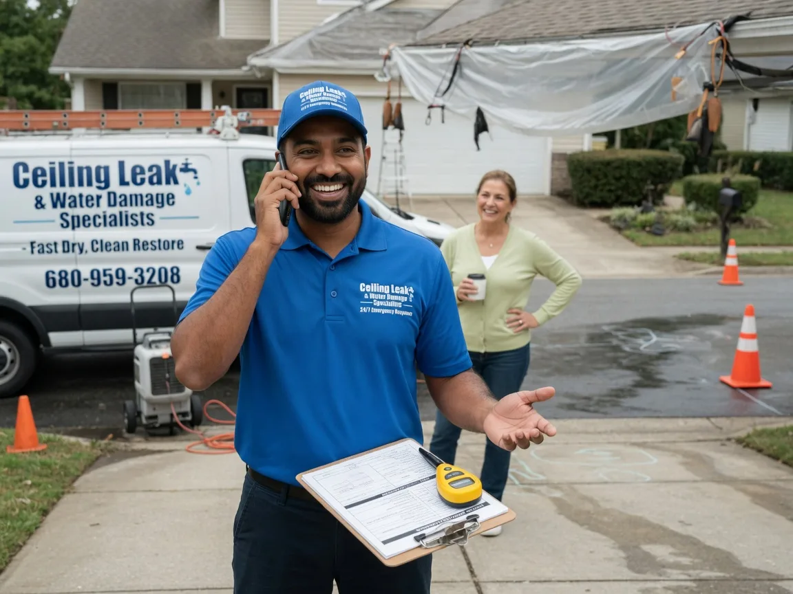 Ceiling Leak Cleanup Stokesdale, NC FAQs